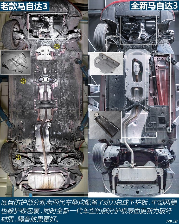 带劲小老弟 两代马自达3 昂克赛拉底盘