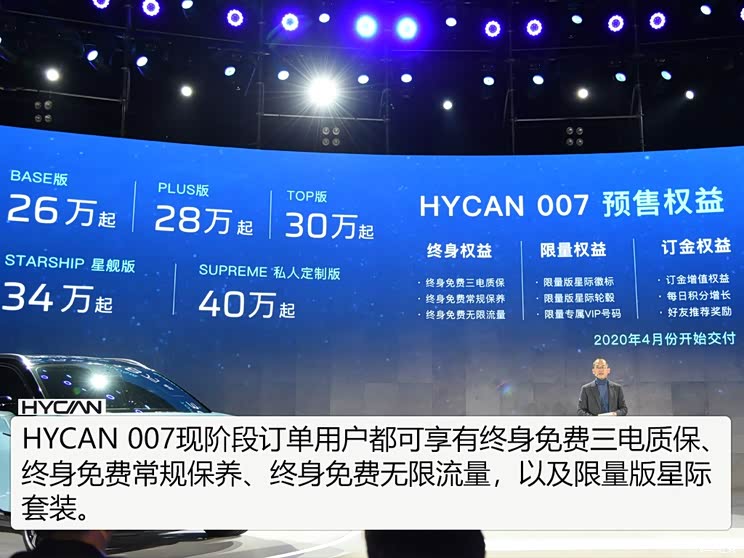 广汽蔚来 HYCAN 007 2020款 BASE版