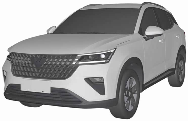 采用跨界造型 五菱全新SUV设计图曝光