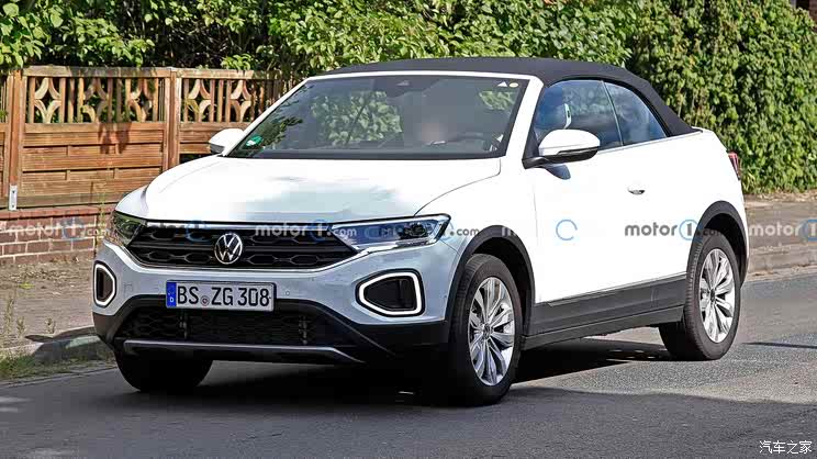 迎来新设计 新款大众T-ROC敞篷版谍照