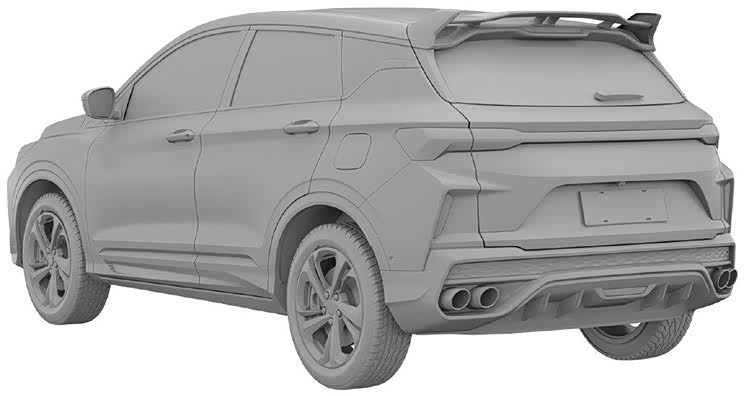 缤越X?疑似新款吉利缤越专利图曝光