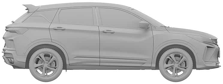 缤越X?疑似新款吉利缤越专利图曝光