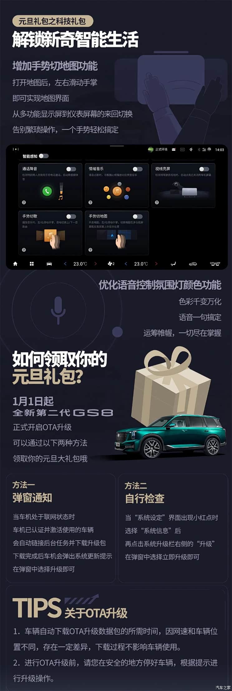 传祺/小鹏/特斯拉等 2022年1月OTA汇总