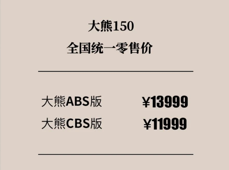 11999元起售 QJMOTOR大熊150正式上市