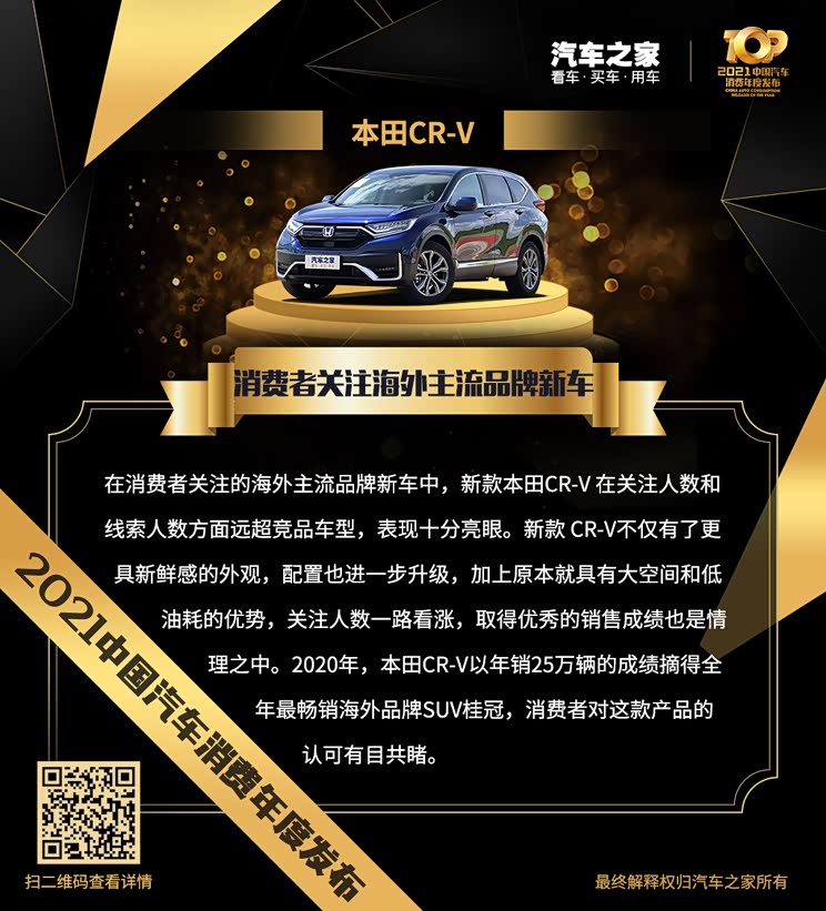 “2021中国汽车消费年度发布”荣誉揭晓