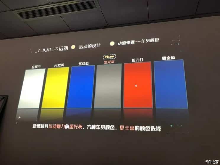 6种外观颜色 全新思域部分配置曝光