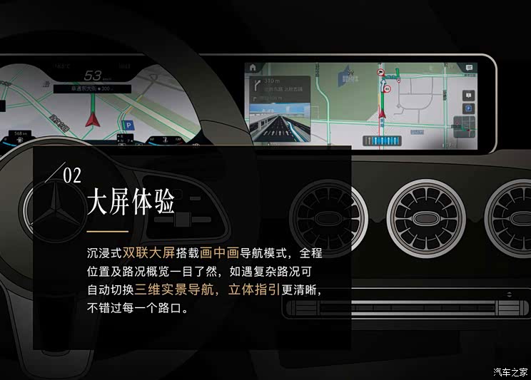 奔驰MBUX车机系统推出高德定制导航