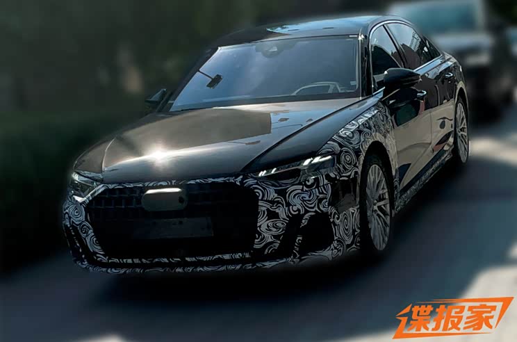 前脸有变化 奥迪新款A8L PHEV车型谍照