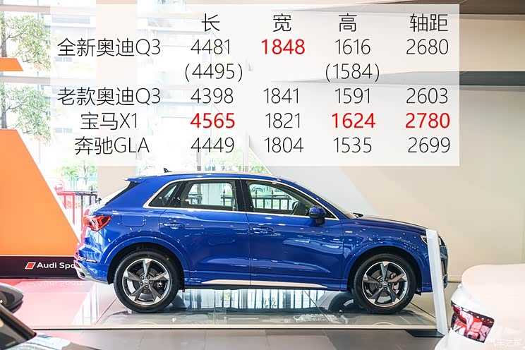 [汽车之家新车图解]奥迪q3(参数|询价)是个比较年轻的车系,第一代车型