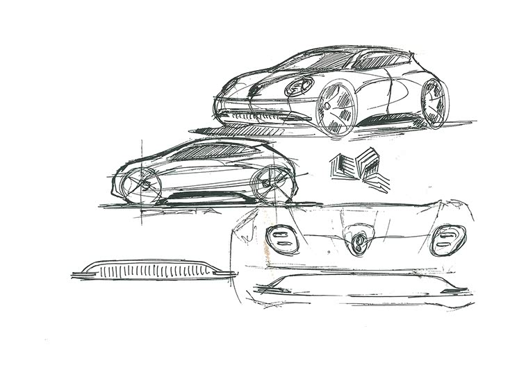 7月24日首发 长城欧拉"es11"设计手稿