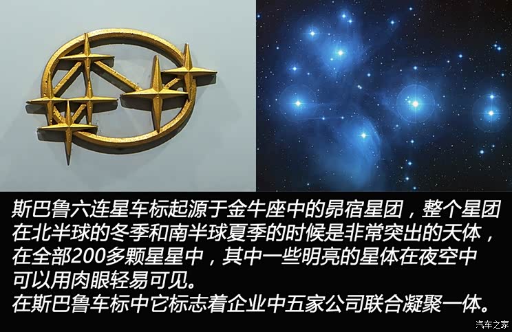 金牛座璀璨的六颗星 斯巴鲁车标演变史