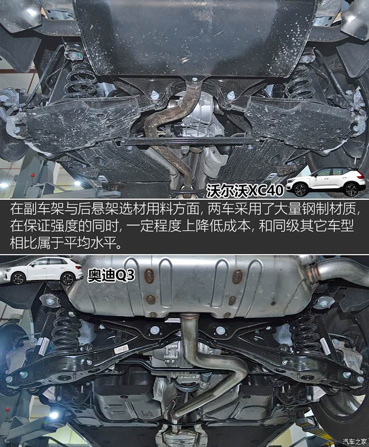 决战欧罗巴 沃尔沃xc40/奥迪q3底盘对比