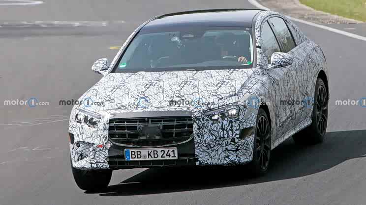 2023年底发布全新奔驰e级海外测试谍照