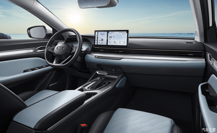 【图】全新丹青蓝撞色设计 吉利帝豪l内饰官图_汽车之家